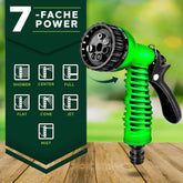 Flexibele Tuinslang - Inc. sproeikop - 7,5 meter - Groen